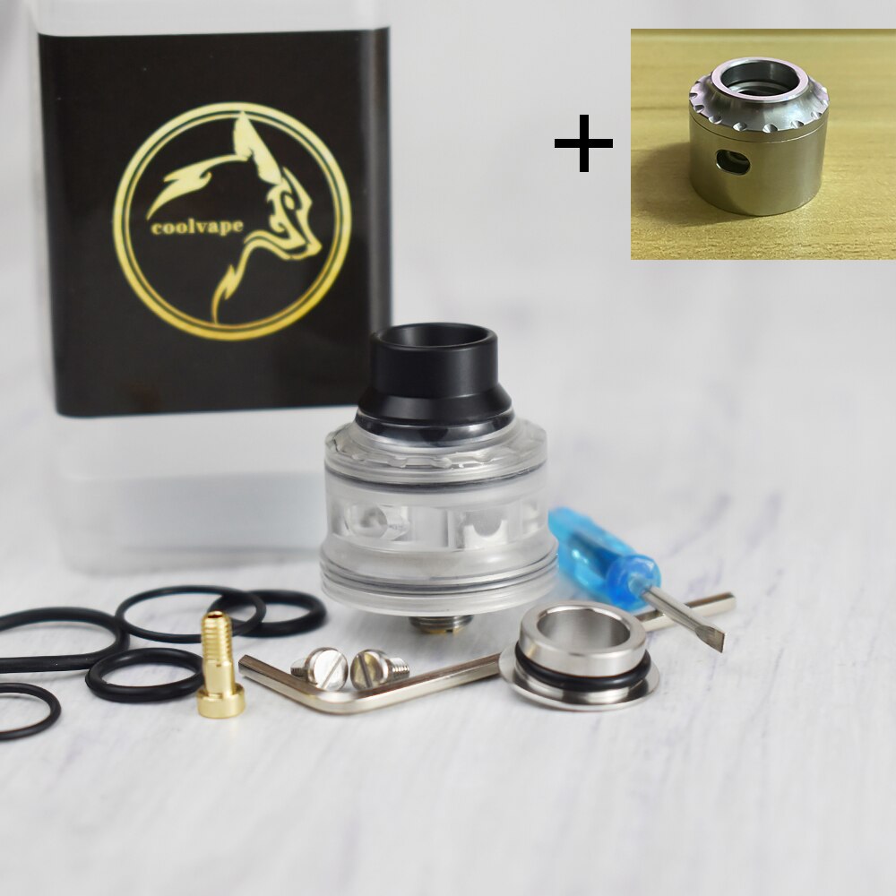 Coolvape Hellfire Maverick 22mm rda Single Coil rda mit bf pin airflow control 316ss Zerstäuber RDA vs la tropf rda: pc-cover