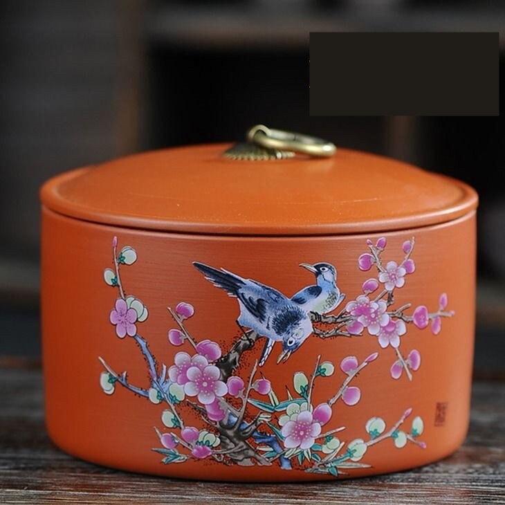 Boîte à thé scellée de | Bocaux de cuisine de grande capacité, boîtes à thé en céramique, conteneurs d'organisation de Cookie café réservoirs en porcelaine: 13.5x10cm color 11