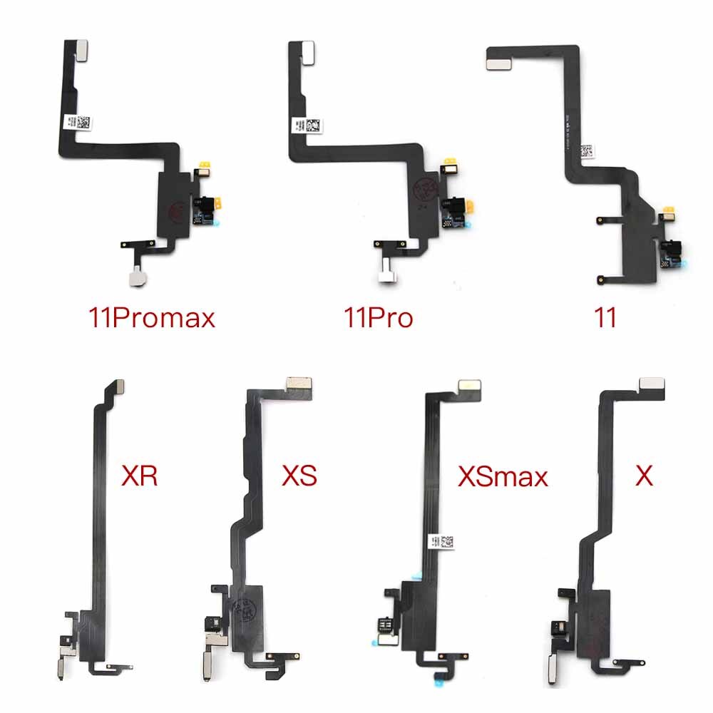 Oryginalna słuchawka douszna Flex dla iPhone X Xs Max XR 11 11PROMAX czujnik światła zbliżeniowego dźwięk słuchawki głośnik Flex Cable Assembly
