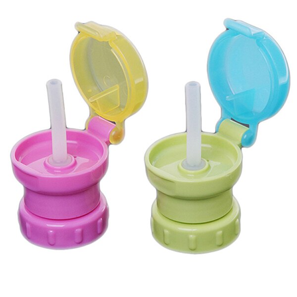 1pc draagbare flessen voor kinderen, morspreventie, rietje, afdekking voor kranen, rietje  la678129 2 kleuren