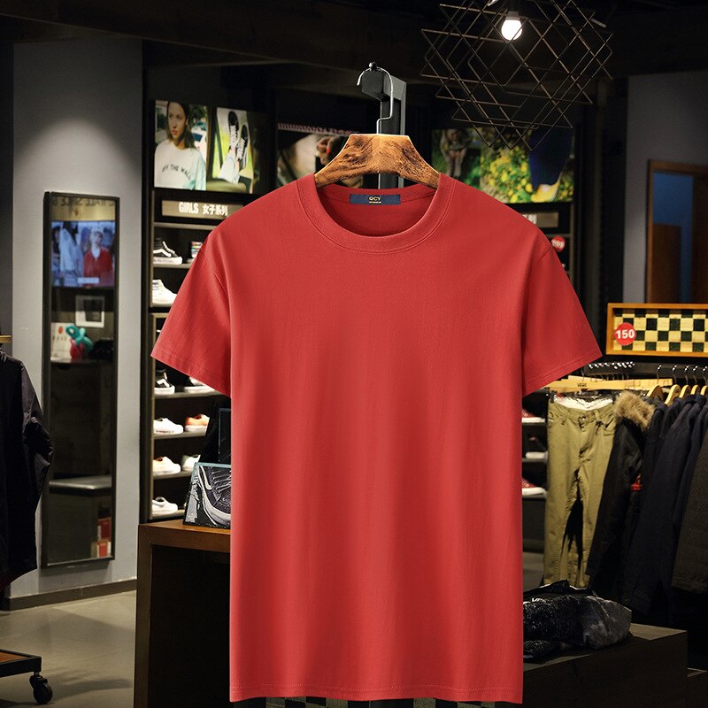 Herre t-skjorte vår og sommer slank skjorte herre casual bodybuilding kortermet personlig t-skjorte størrelse m -4xl