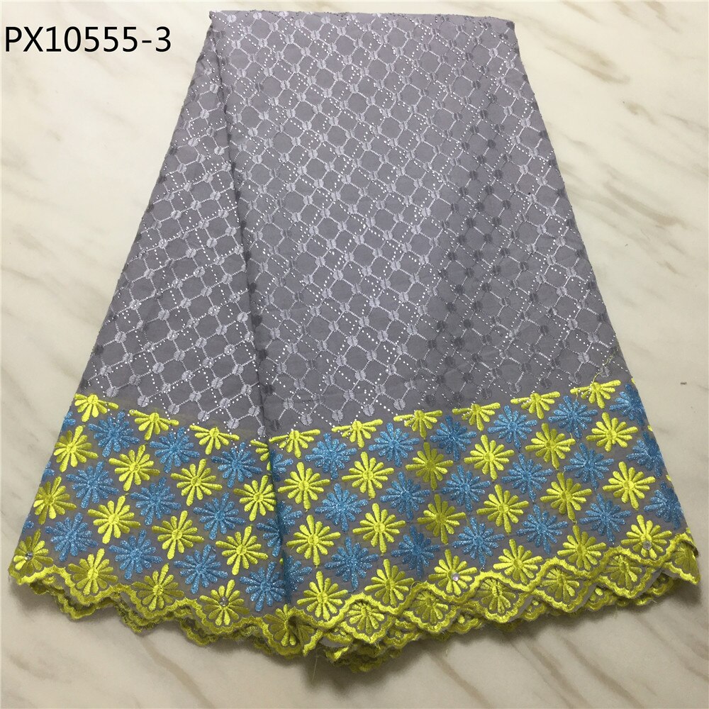 African Women white color swiss voile lace cotton stock fabric