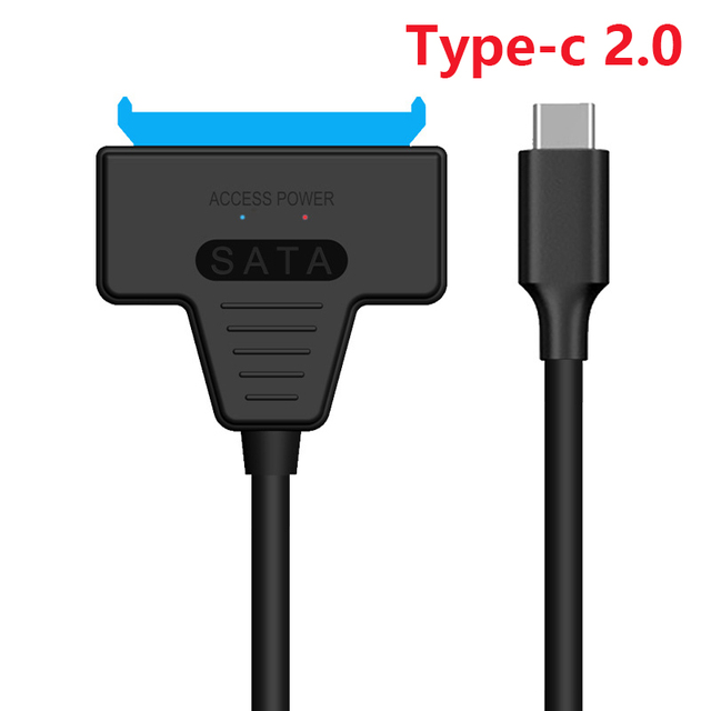 SATA to USB 3.0 / 2.0 Cable Up to 6 Gbps for 2.5 Inch External HDD SSD Hard Drive SATA 3 22 Pin Adapter USB 3.0 to Sata III Cord: Blue