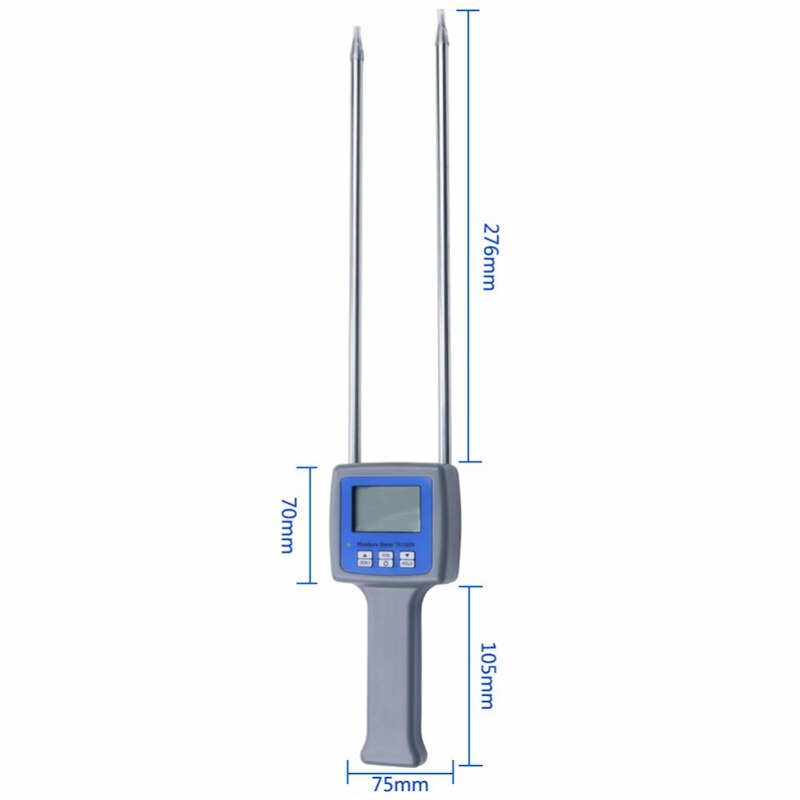 Wood Sawdust Powder Hay Bale Peat Moisture Meter Hygrometer Tk100W