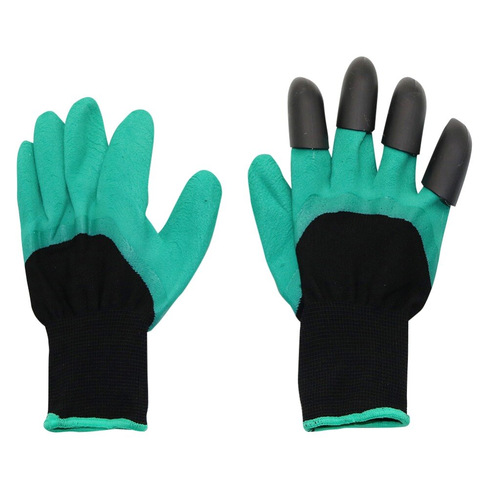 Pflanzung Graben Handschuhe mit 4-Krallen ABS Kunststoff Garten Gummi Handschuhe Landwirtschaft Gewächshaus sämling wachsen Liefert