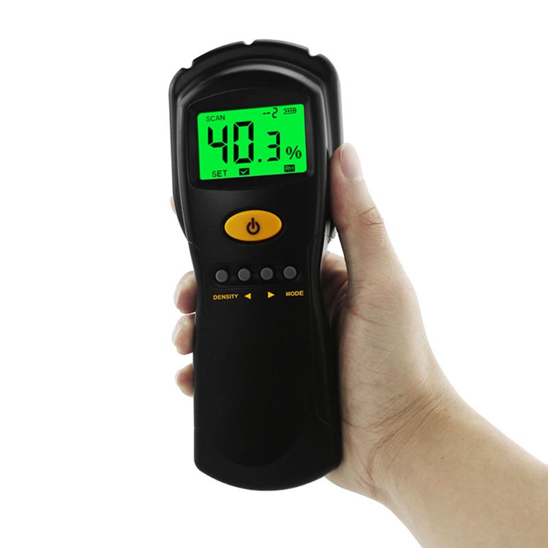 Medidor de humedad de madera sin contacto AS981, higrómetro Digital, probador de humedad para papel/madera contrachapada/madera/edificios de hormigón, húmedo