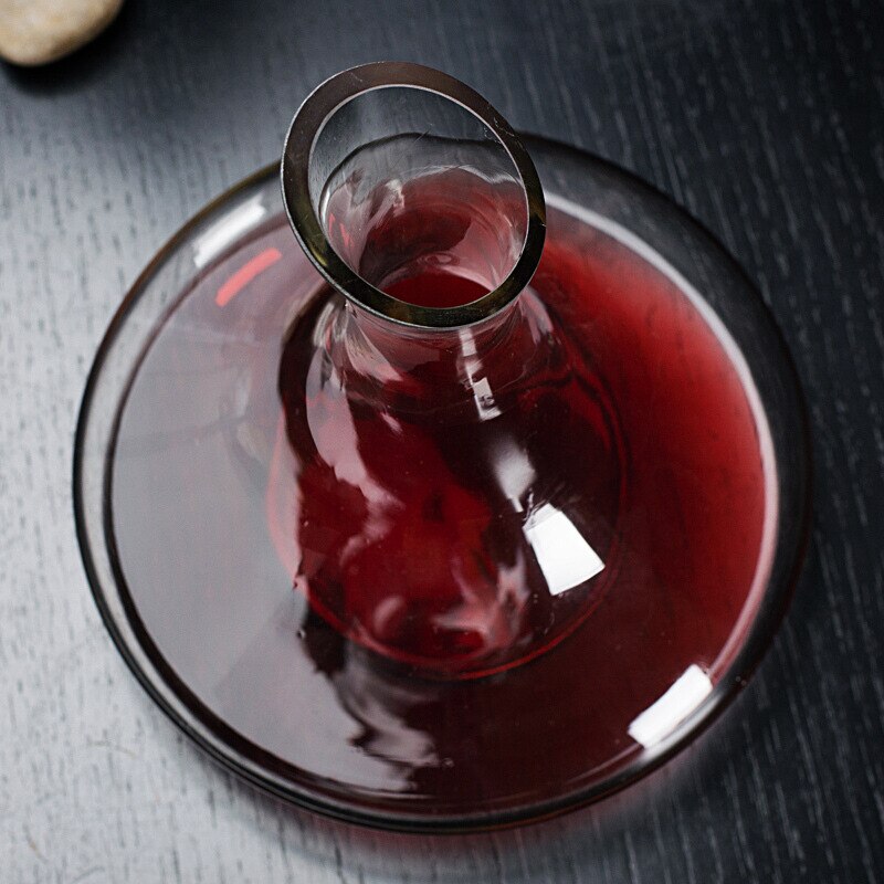 Lead-free Crystal Glass Inclined Decanter Wine Decanter Wine Bottle Dispenser Set Single Packaging