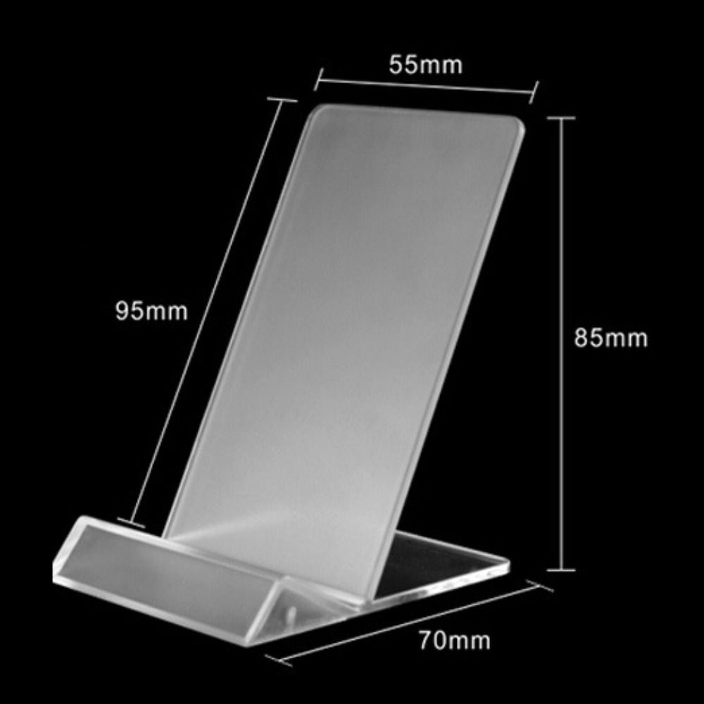 Portable Acrylic Phone Holder Transparent Rack Stand Display Stand Desk Organizers Office Accessories Cell Phone Holder: green