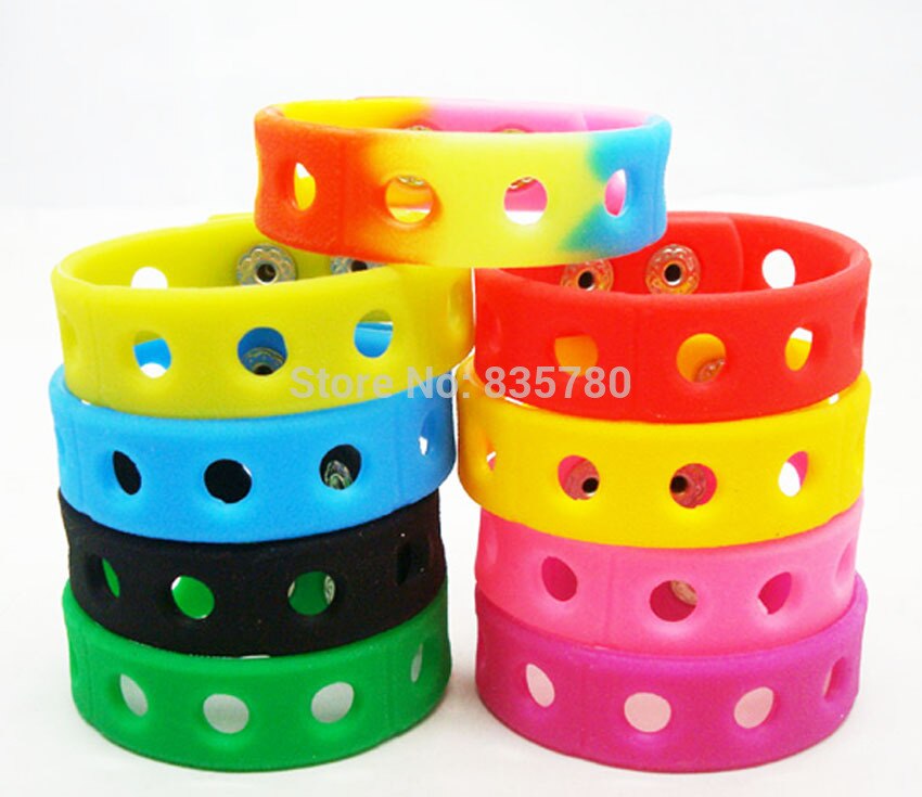 10pcs, 180MM LengthX15MM Width, For Chirlden Silicone Wristbands Bracelets Fit Shoe Charms, Party Favors,