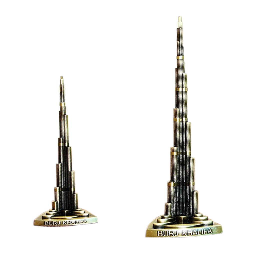 Burj khalifa dubai världens högsta byggnadsarkitektur modell dekoration 13/18cm