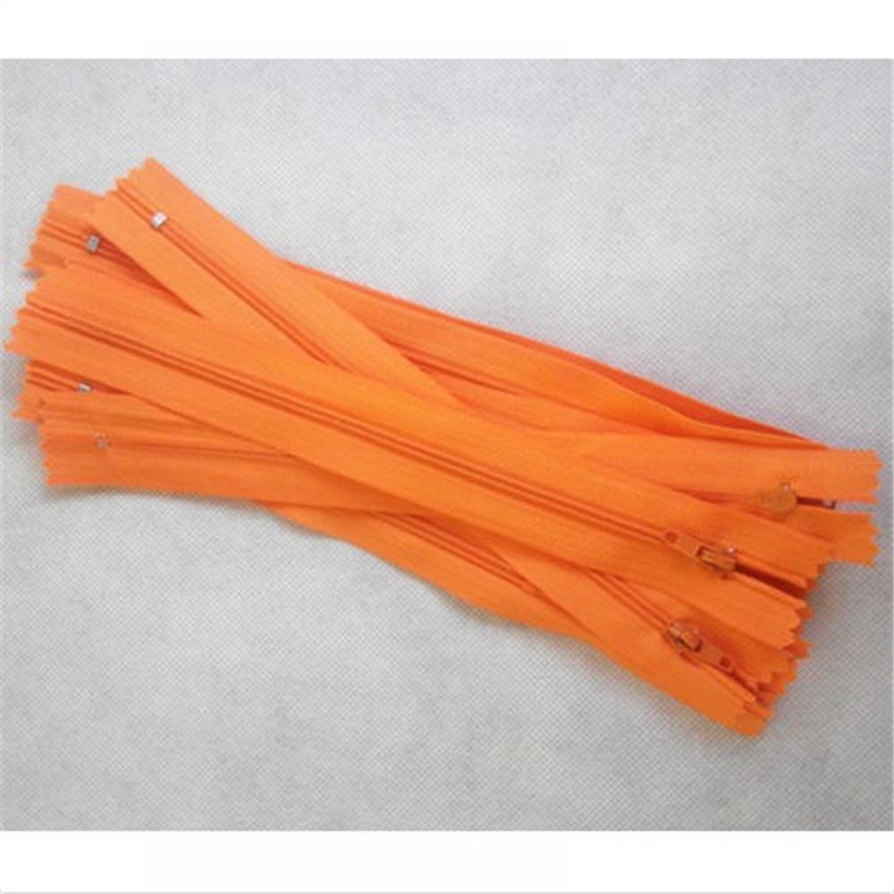 10 Stuks Nylon Zip Naaien Broek Ritsen 9 Inch 23 Cm Diy Ambachtelijke Accessoires Voor Naaien Kleding Praktische: orange