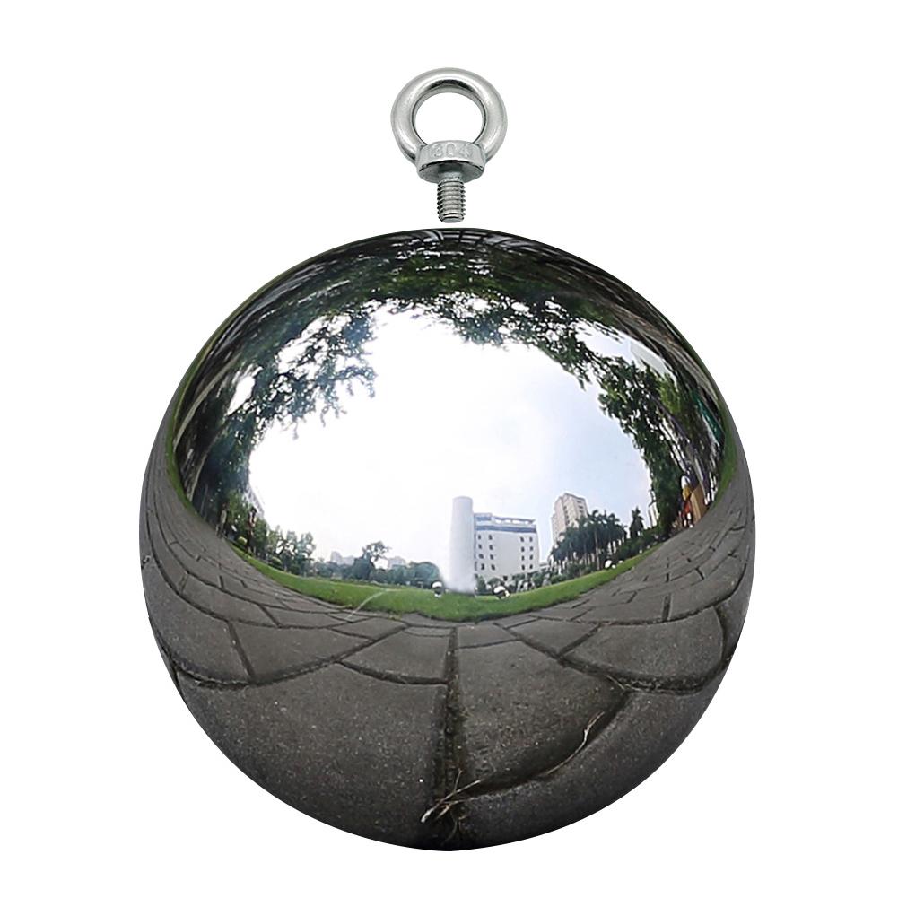 Boule creuse de décoration de jardin en acier inoxydable 300, de 100 à 304mm, boule creuse de Rivet avec boule de miroir M6 en acier inoxydable: 100mm