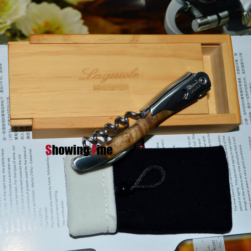 Laguiole Wine Corkscrew Opener Stainless Steel Bottle Opener Sacacorchos Custom Wine waiter's Christmas Personality