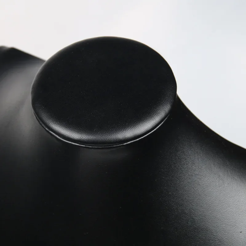 29cm Black&amp;White PU Necklace Display Rack Stand Portrait Jewelry Display Holder Mannequin Bust Pendant Necklace Window Display