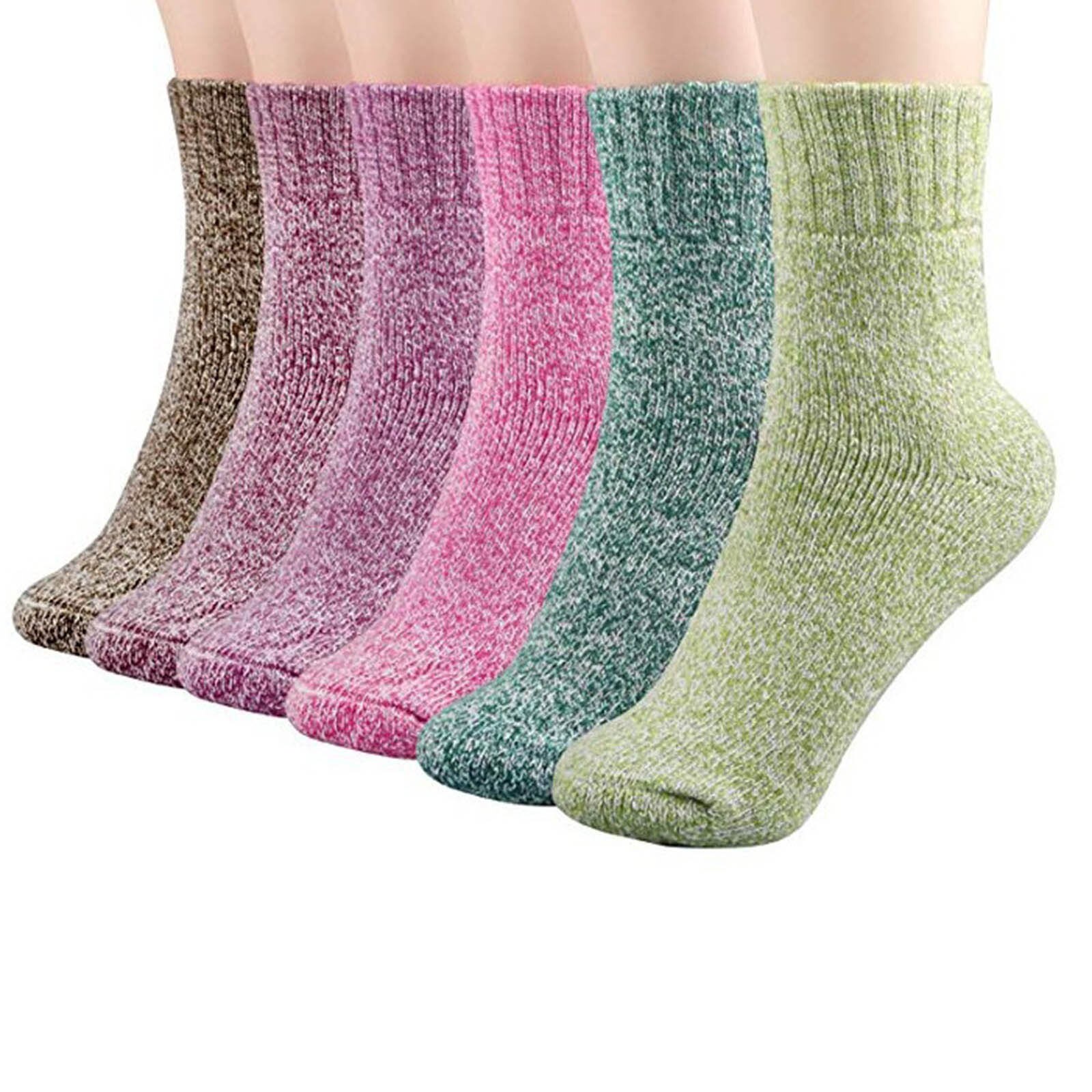 Women's Winter Wool Socks Thickened Breathable Soft Warm Knitted Socks One Size YS-BUY