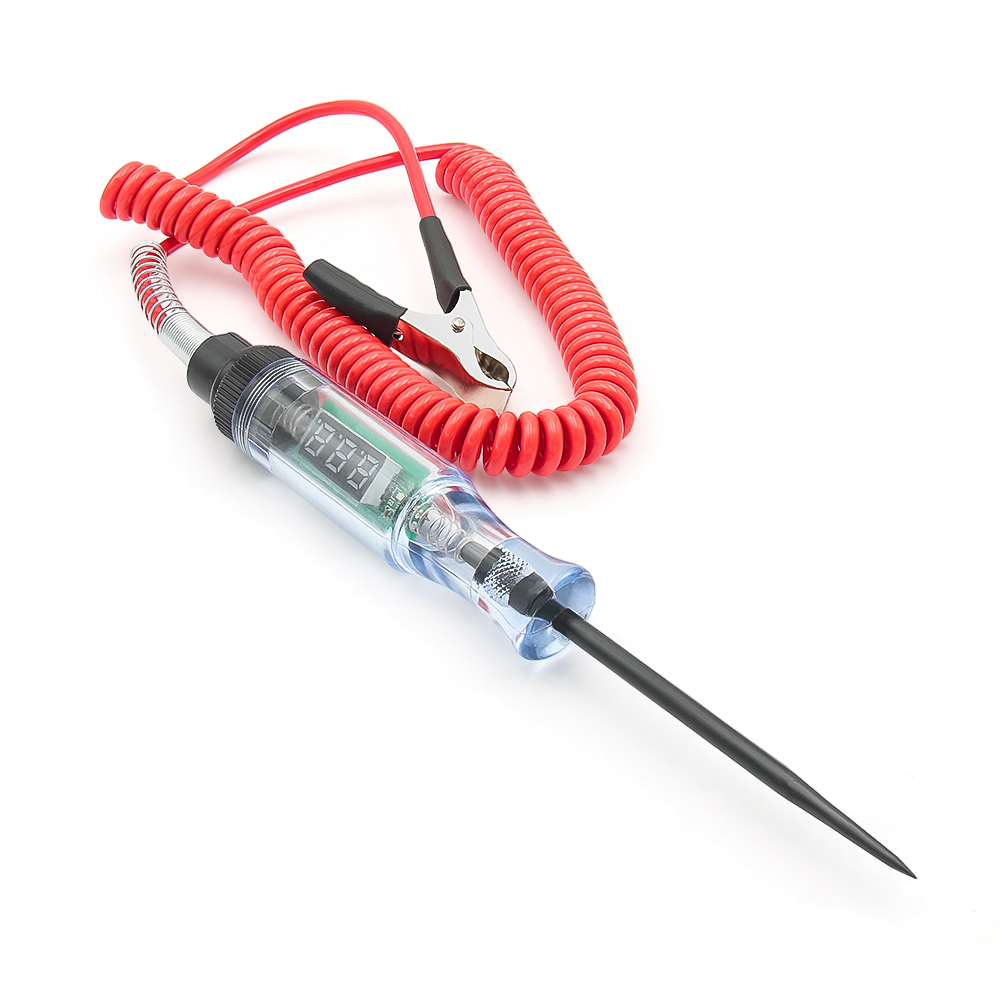 LED DC 6V 12V 24V Elektrische Circuit Tester Digitale Display Lange Sonde Pen Gloeilamp Auto diagnostische Hulpmiddelen Alleen Voor Auto's