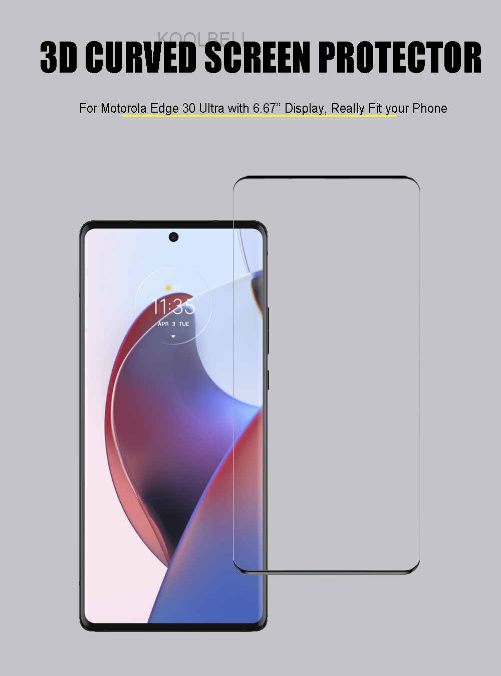 Vetro temperato a copertura totale per Motorola bordo 30 ultra proteggi schermo pellicola protettiva Moto bordo 30 30 pro/bordo 30 Neo/bordo 20