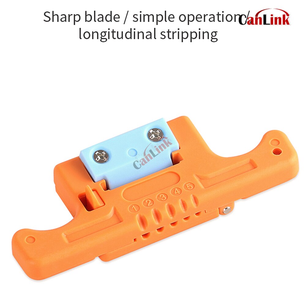 2pcs Loose Buffer Tube Stripper AUA-05 Fiber Optic Stripping 1.9-3mm MSAT5 Access Tool HMSAT-5 Stripper: Orange