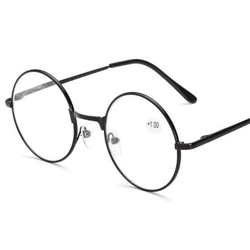 Retro Metalen Ronde Frame Leesbril Vrouwen Mannen Verziend Brillen Brillen Dioptrie + 1.0 + 1.5 + 2.0 + 2.5 + 3.0 + 3.5 + 4.0