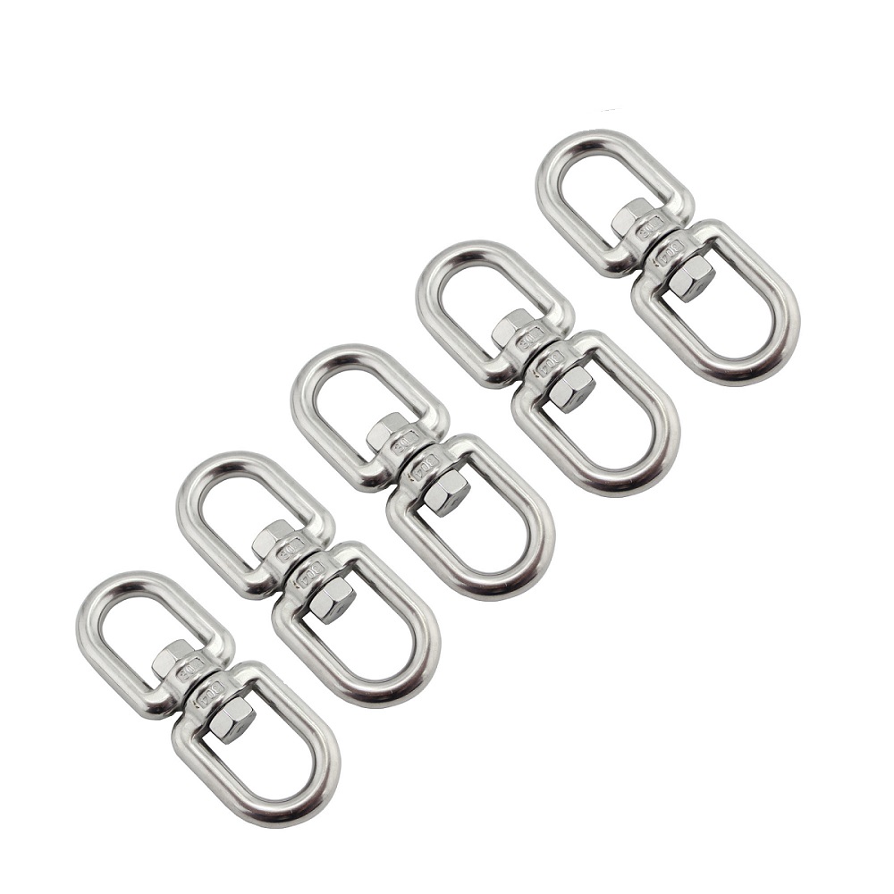 5Stck 304 Edelstahl Auge Zu Auge Anker schwenken 4mm 5mm 6mm 8mm 10mm schwer Pflicht Edelstahl Marine Anker Kette schwenken
