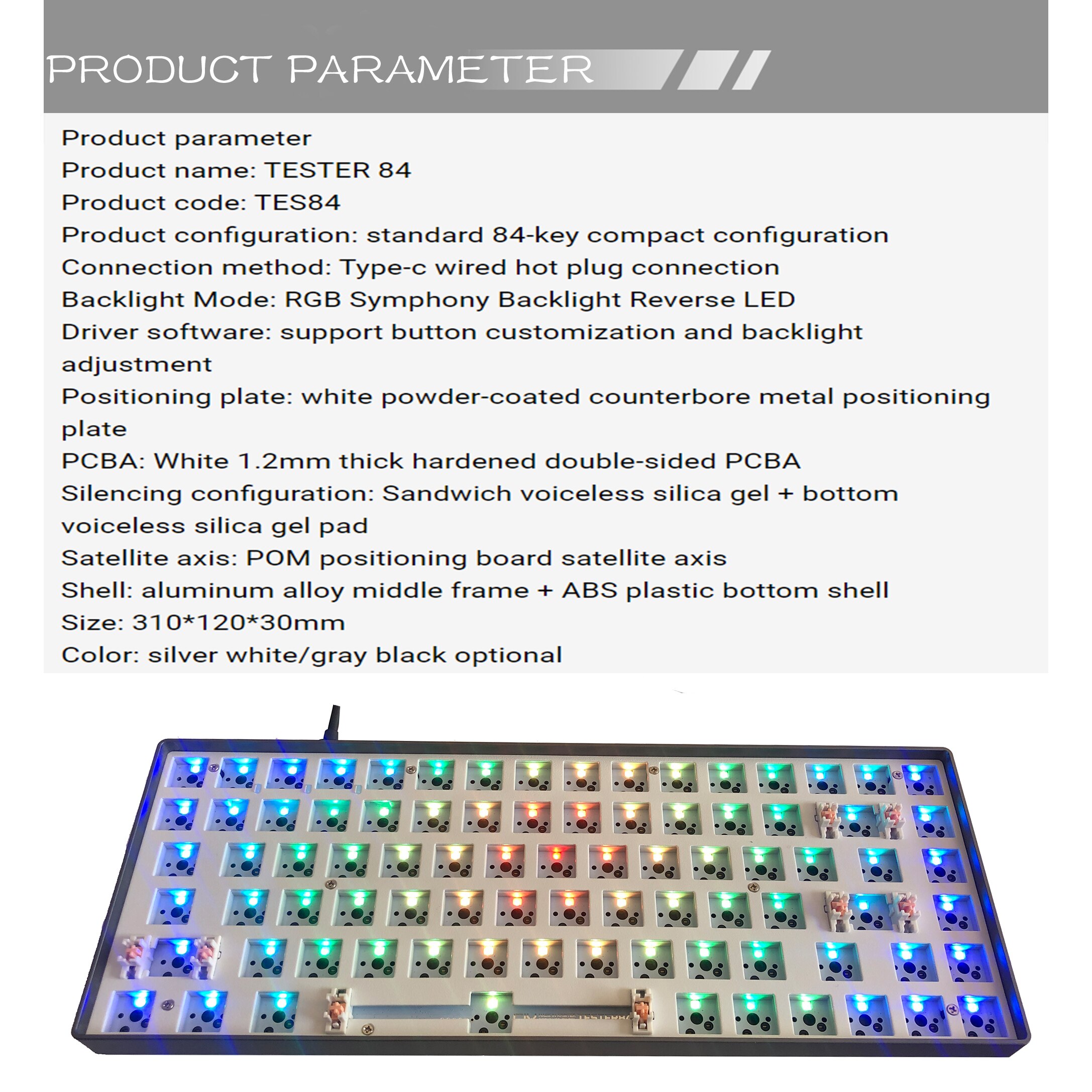 Swap Mechanical Keyboard RGB wired detachable cable Compatiable With 3/5 Pins For Cherry Gateron Kailh Keyboard