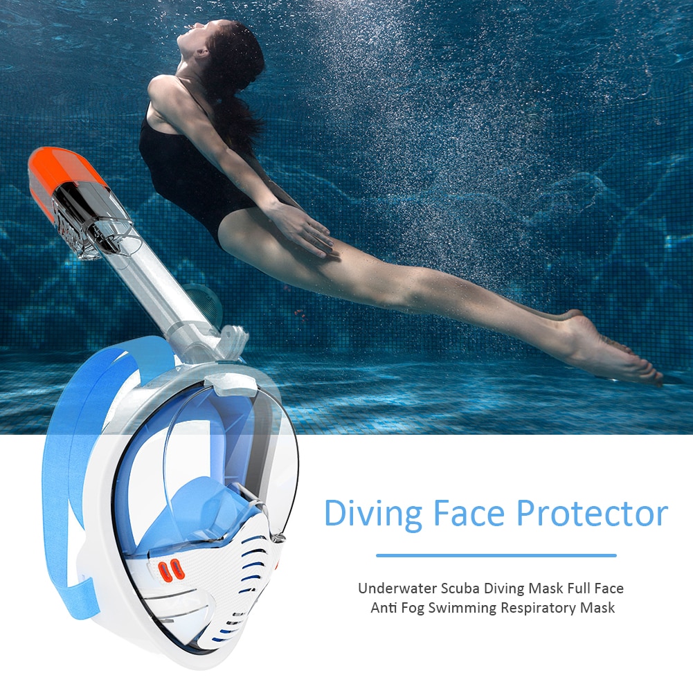 Underwater Scuba Diving Mask Full Face Anti Fog Swimming Respiratory Mask