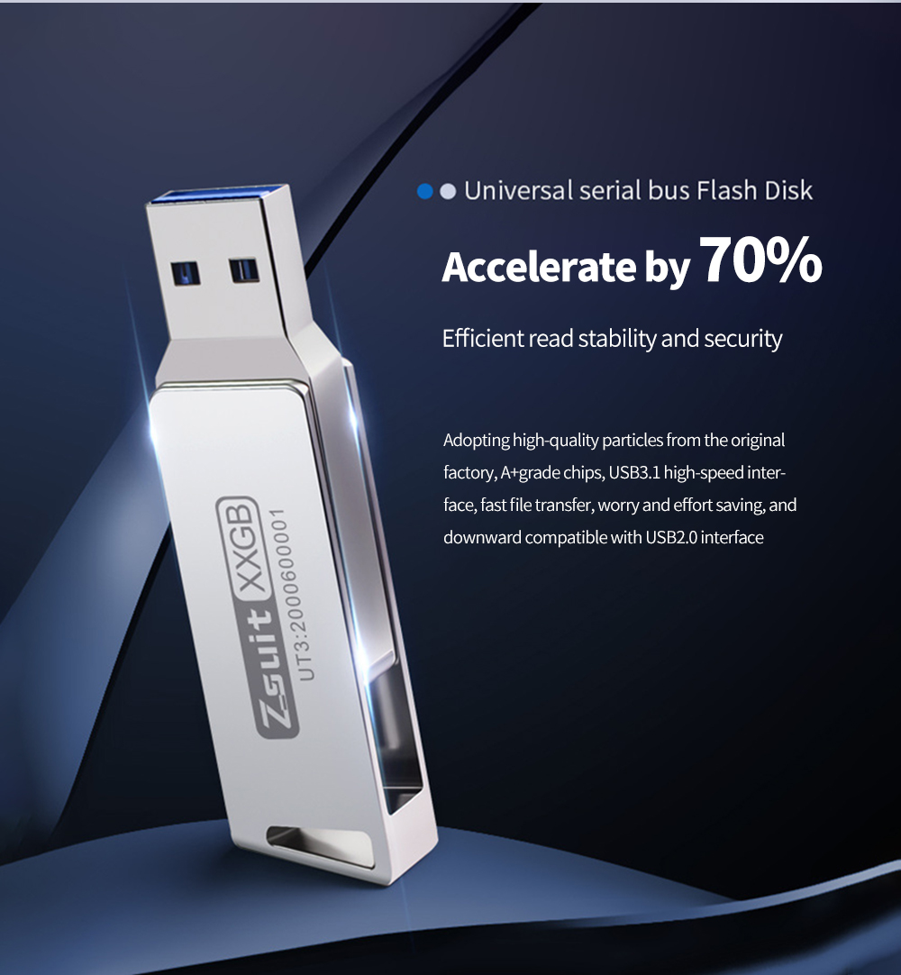 Zsuit 10 pcs/lot OTG 32G USB Flash Drive Metal Memory Stick USB 3.0 Flash Drive 64G 128G 32GB Double C Disk c USB Flash Drive Fr