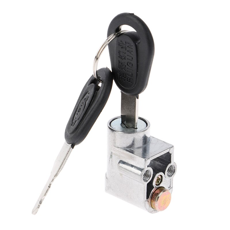 Contactslot Batterij Safety Pack Box Lock + 2 Sleutel Voor Motorfiets Elektrische Fiets Scooter E-Bike