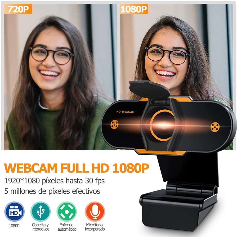 1080P Hd Web Camera Autofocus Webcam Cmos Usb Computer Pc Camera Met Mic Voor Videobellen Netwerk Onderwijs kantoor Vergadering