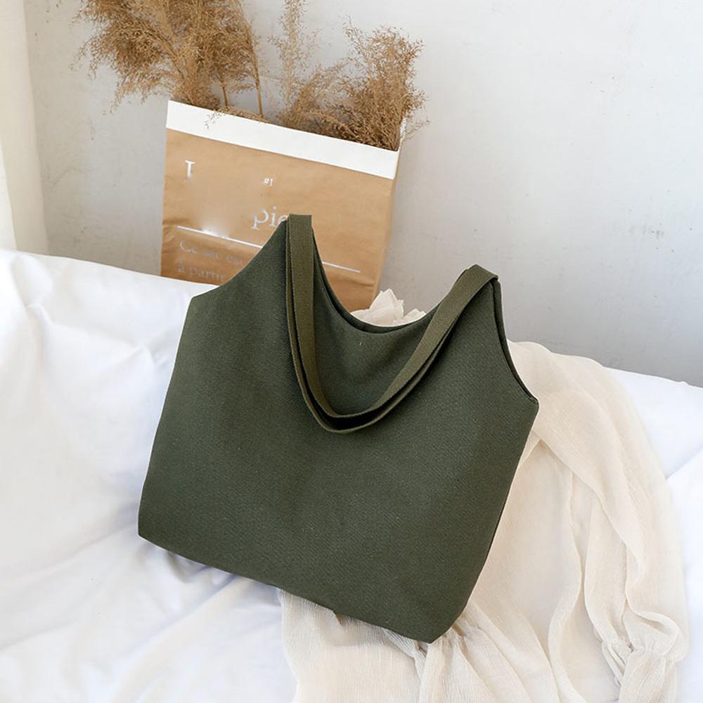 Femmes décontracté grande capacité toile lettre grande capacité sac de voyage pour la vingtaine filles fourre-tout sacs à main sacs à bandoulière Bolso: green