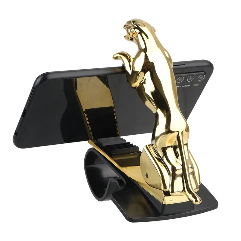 Leopard Auto Telefon Halfter Ornamente Universal- Anti Schleudern 360 Grad Einstellbare Halterung Innen Kühlen Armaturenbrett Clip Auf