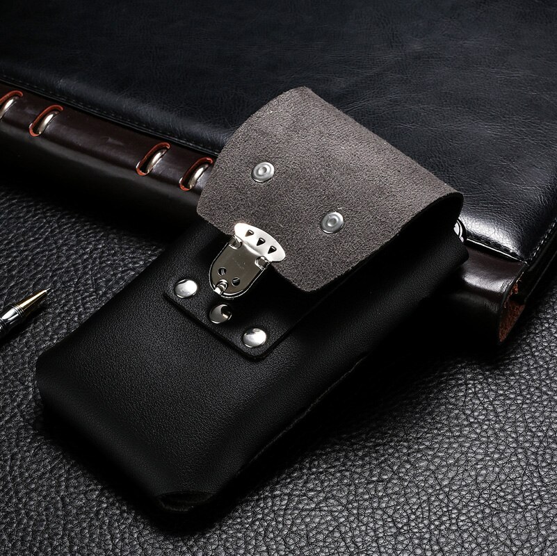 Universal Phone Pouch For S20 S10 S9 S8 S7 For iphone 11 XS Max XR XS 8 7 6 Smartphone Case Leather Cover Belt Clip Holster Bags