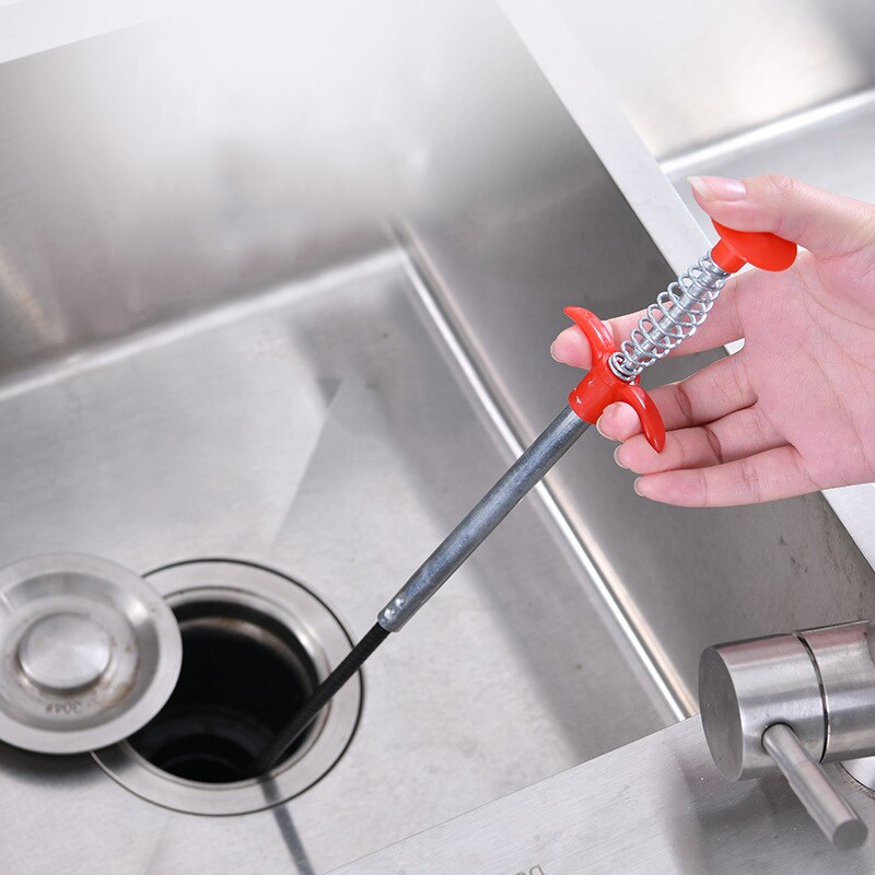90Cm + 160Cm Lange Kanalisation Reinigung Draht Frühling Haushalt Biegsamen Waschbecken Wanne Wc baggern Rohr Schlecht Küche Kanalisation reinigung Werkzeuge