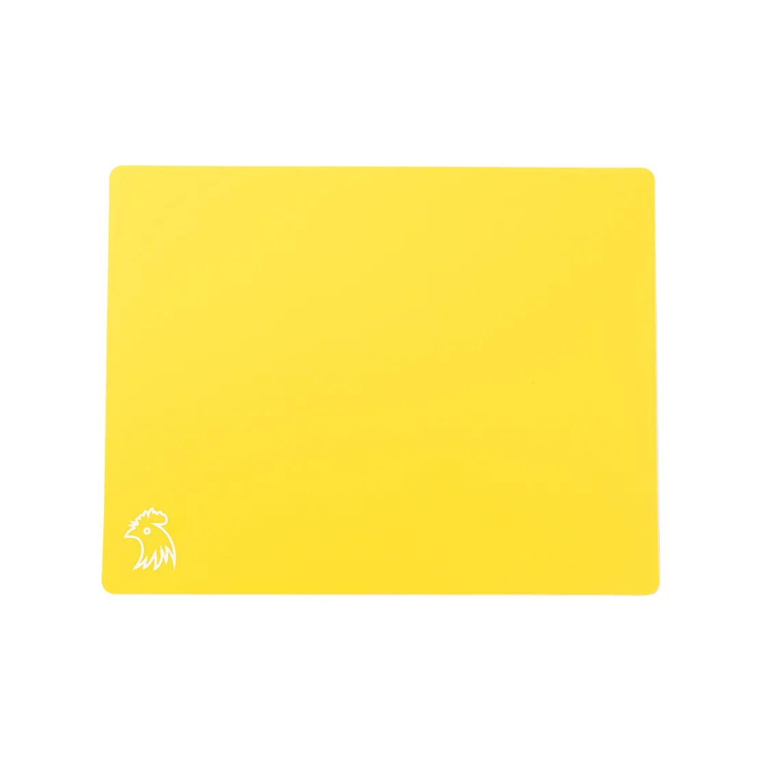 Tablas de cortar flexibles, tablas de plástico sin BPA para cocina, tapete de corte antideslizante para carne y verduras con iconos de alimentos: YELLOW