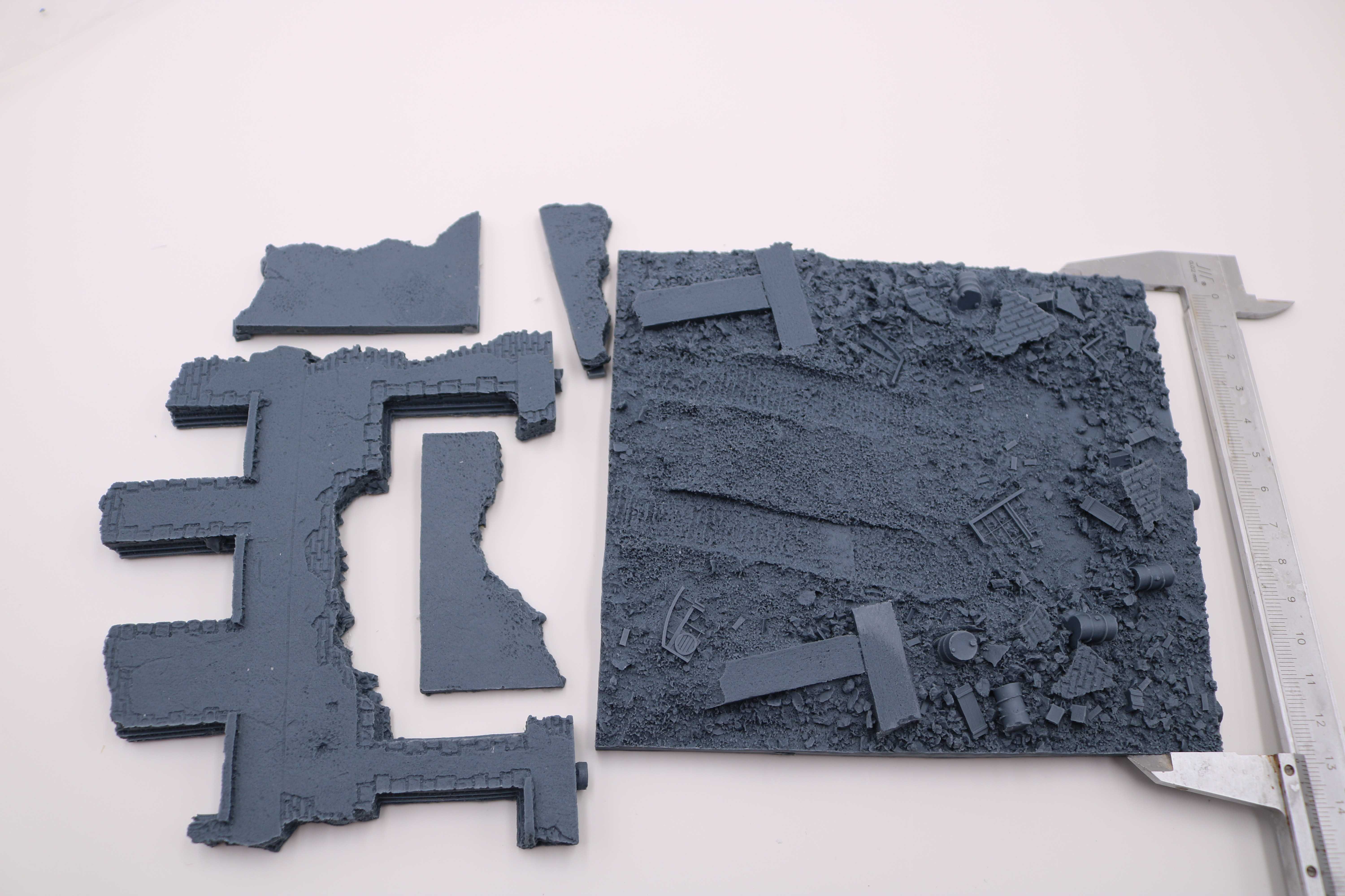 1/72 harz druckguss szene Layout requisiten grau modell auf-Webseite haus gebäude plattform freies D01