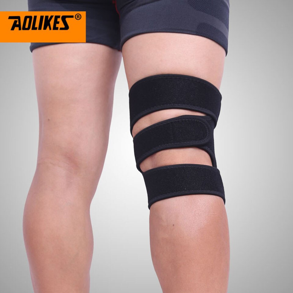 AOLIKES 1 Uds rodillera deportiva ajustable rodillera de voleibol de fútbol rodillera para pierna, rodillera protectora de rótula