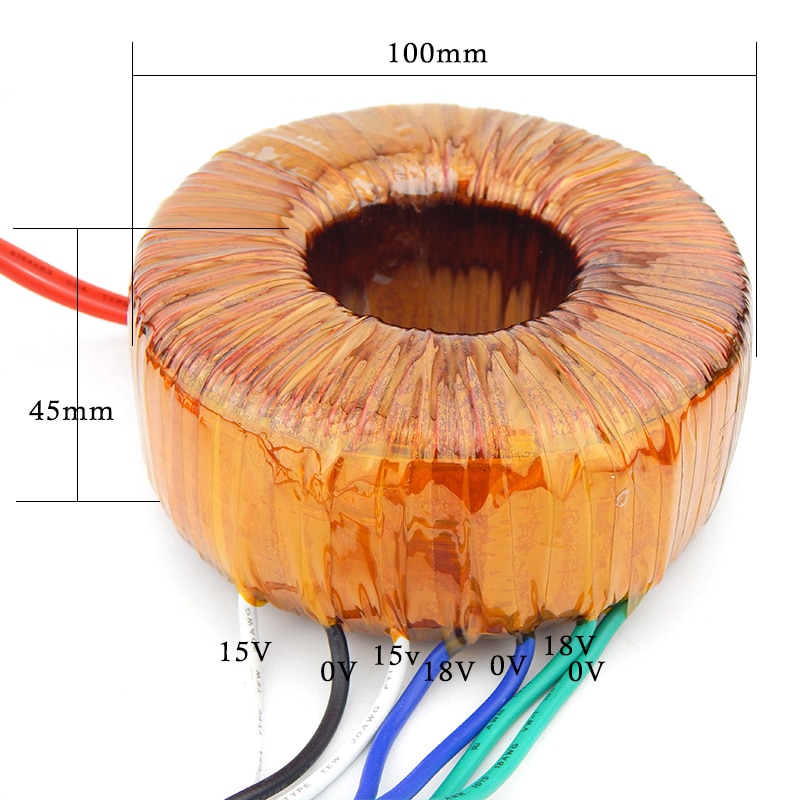 HIFI Amplifier Dedicated Circular Transformer 120W Wire Double 18V LM4766 TA2022 LM3886 amplifier