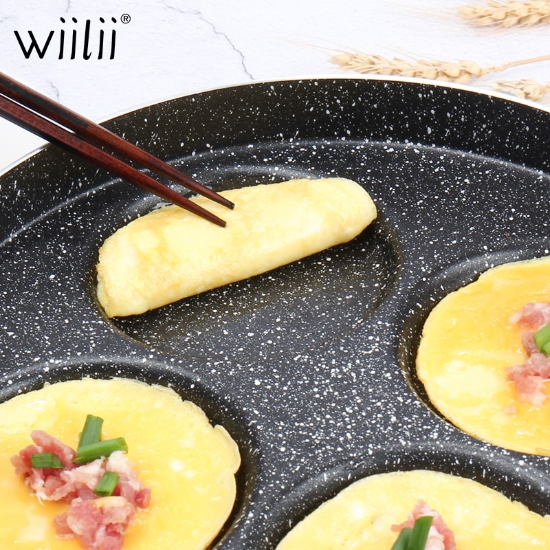 Induktionskomfur fire huls stegepande til æg pandekage bøf kogegryde non-stick morgenmad grill pande omelet gryde