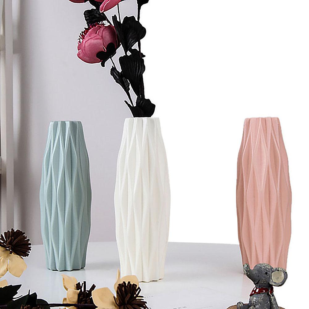 Plastic Shatter-proof Flower Pot Vase Study Room Hallway Home Wedding Decoration Unique Vase European Vase Decoration