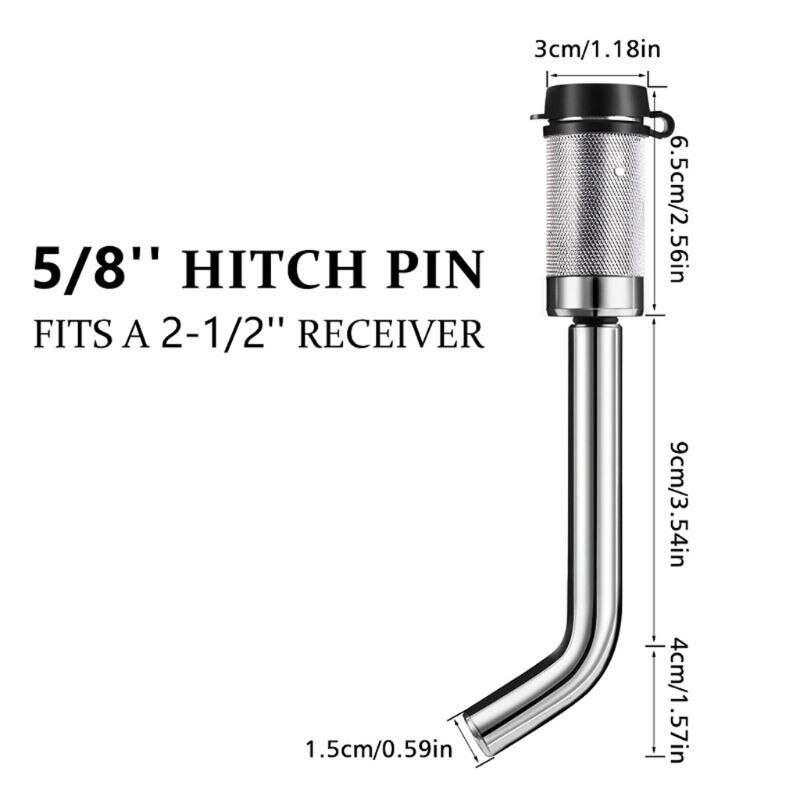 Hitch pin lock 1/2 " 5/8 " dobbelt modtager låsevogn til klasse