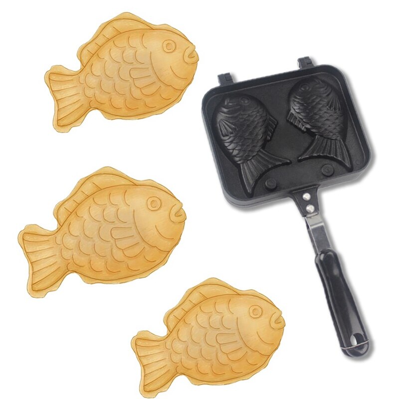 Vis-Vormige Bakvormen Waffle Pan Maker Thuis Taart Gereedschap Diy Pisces Bakvorm Taiyaki Mold Waffle Mold