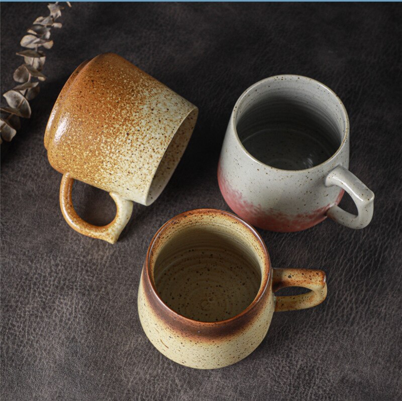 Udendørs vintage kaffekrus kop mælk rejse morgenmad rejsekrus keramiske canecas de porcelana kopper til kaffe  ba60mk