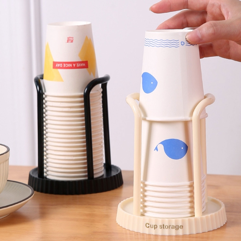 Küche Papier Tasse Halter Einweg Tassen Picker Multifunktionale Desktop Tasse Lagerung Rack Haushalt Kaffee Tasse Halter für Hause