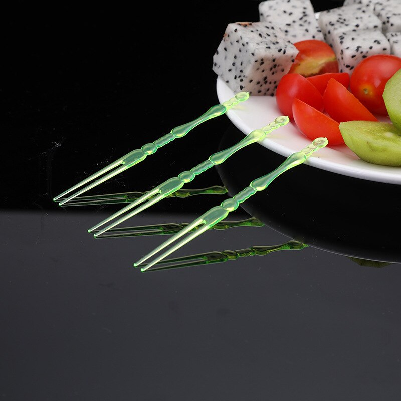 300 Bâtonnets Alimentaires En Bambou Cyan - Brochettes Fruits Et Cocktails - Décoration Fête
