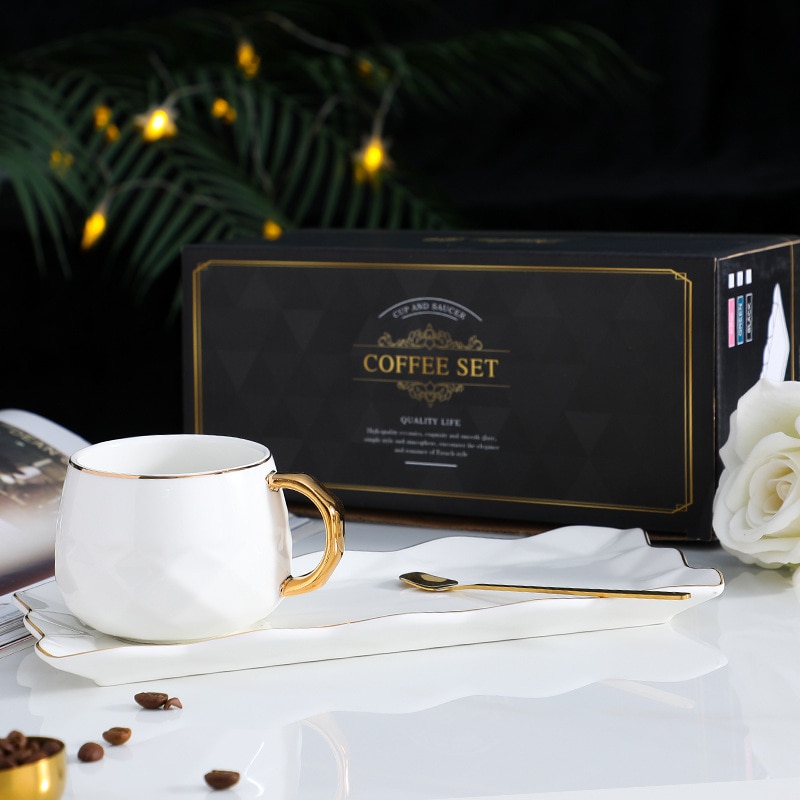 China Ceramic Cups Coffee Mugs Drink for Mugs Tea Cup and Saucer Coffe Cups Coffee Cup Set Breakfast Cup Tea Set