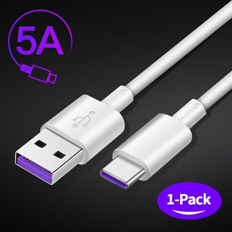 Huawei Super Lader Originele USB Muur Travel Quick Fast Adapter Mate30 Mate 20X5G 20 10 9 pro RS P30 P20 P10 P9 plus Nova5: One 5A Cable