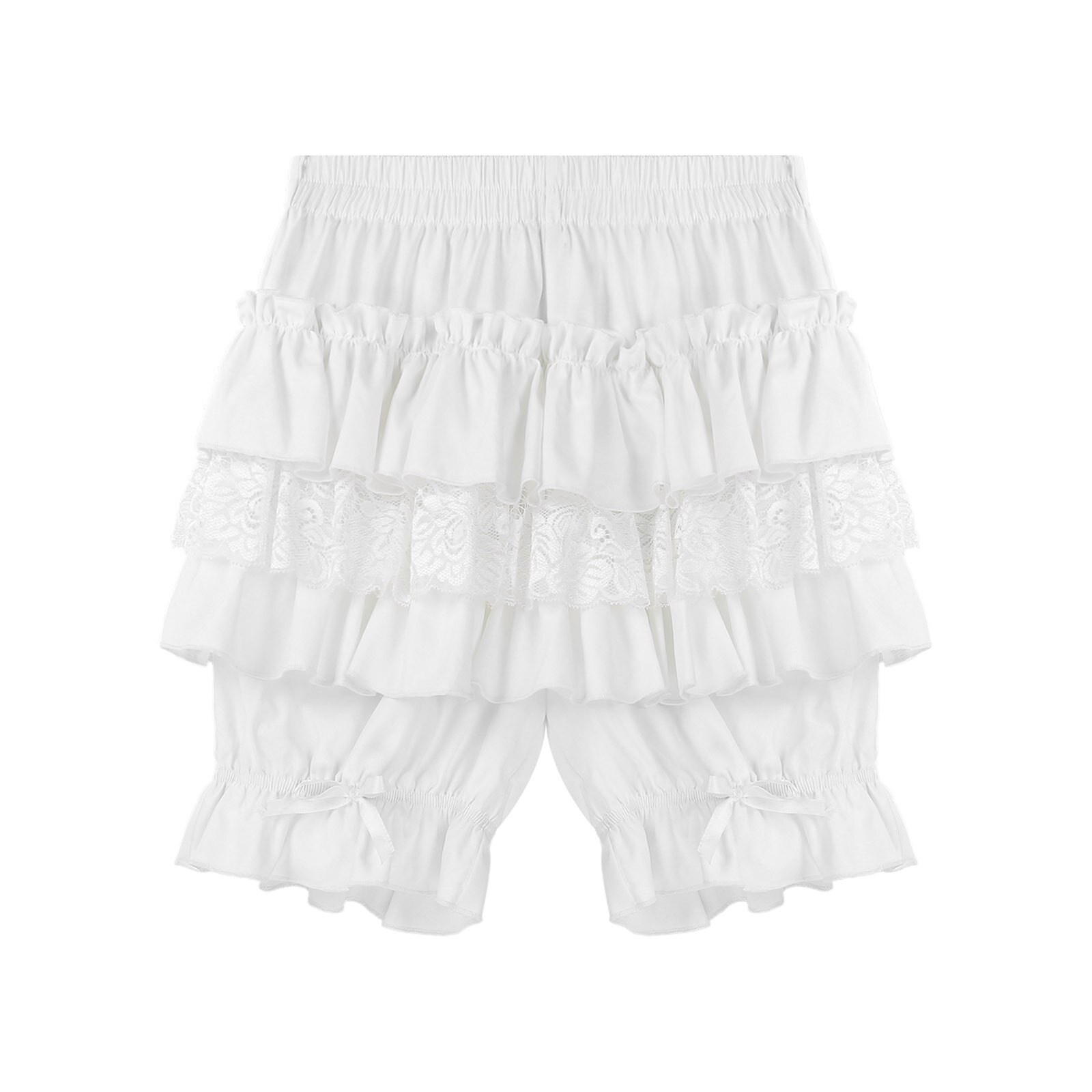 Kobiety dziewczęta Lolita potargane spodenki bawełniane koronkowe wiktoriańskie dynie spodeńki kobiece nastolatki nastolatki śliczne krótkie spodnie bezpieczeństwa