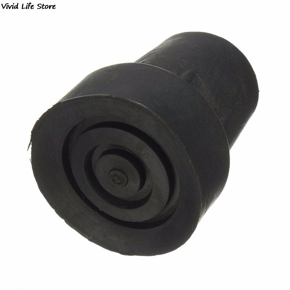 Cubierta de goma de 19mm para bastón de senderismo, almohadilla de Muleta de caña, de Metal resistente, 1 unidad