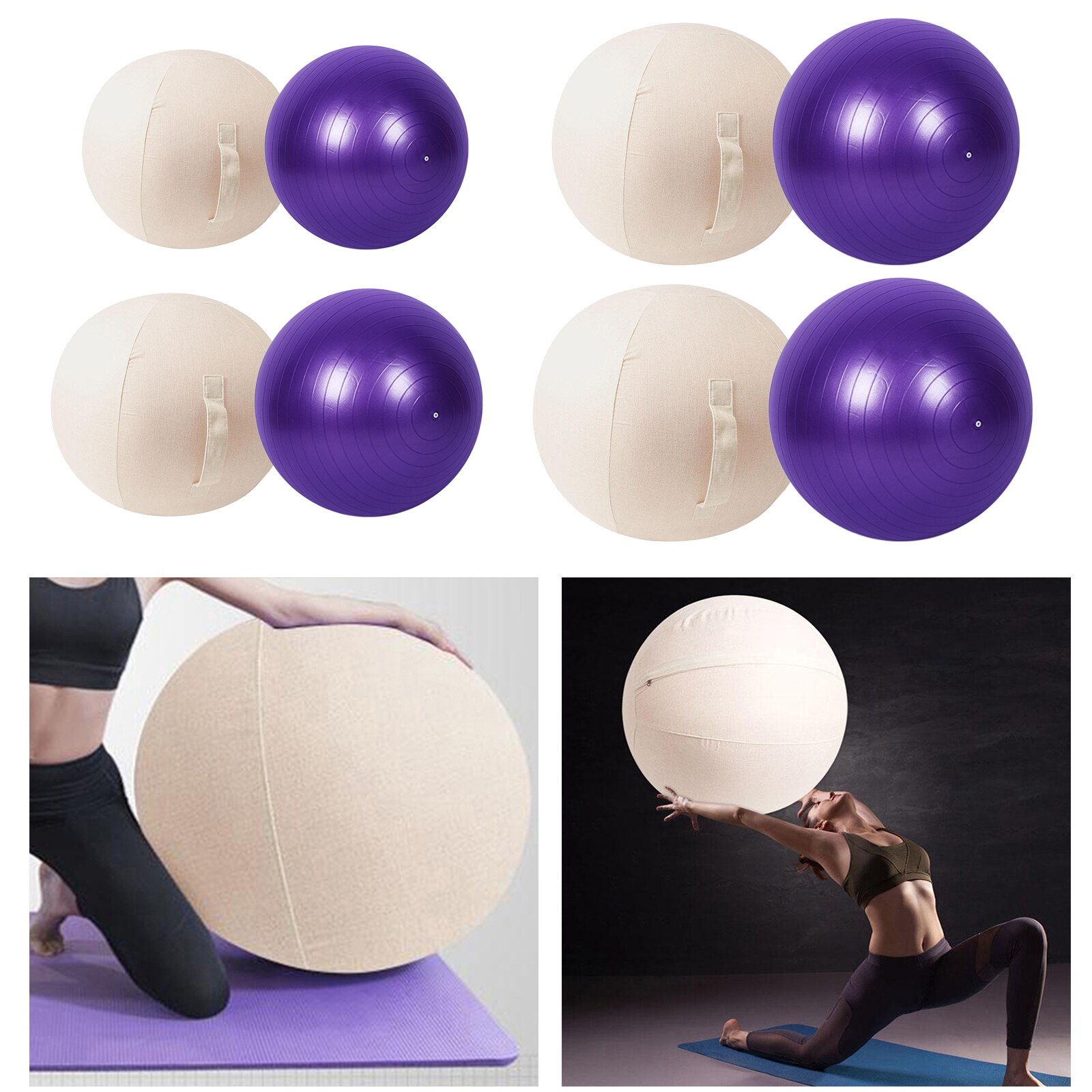 Protector de pelota de Pilates, envoltura con pelota de Yoga Extra gruesa, pelota de entrenamiento