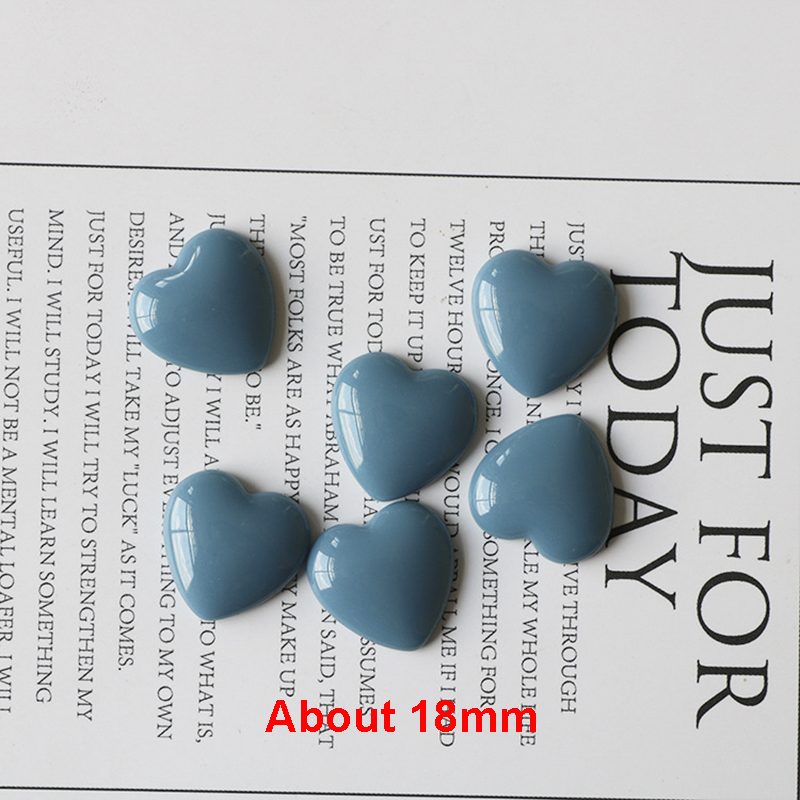 10PCS kleine koelkast magneet liefde hart leuke mini magneten 18mm magnetische Stickers voor koelkast en kantoor Whiteboard Home Decor: 10 PCS Blue